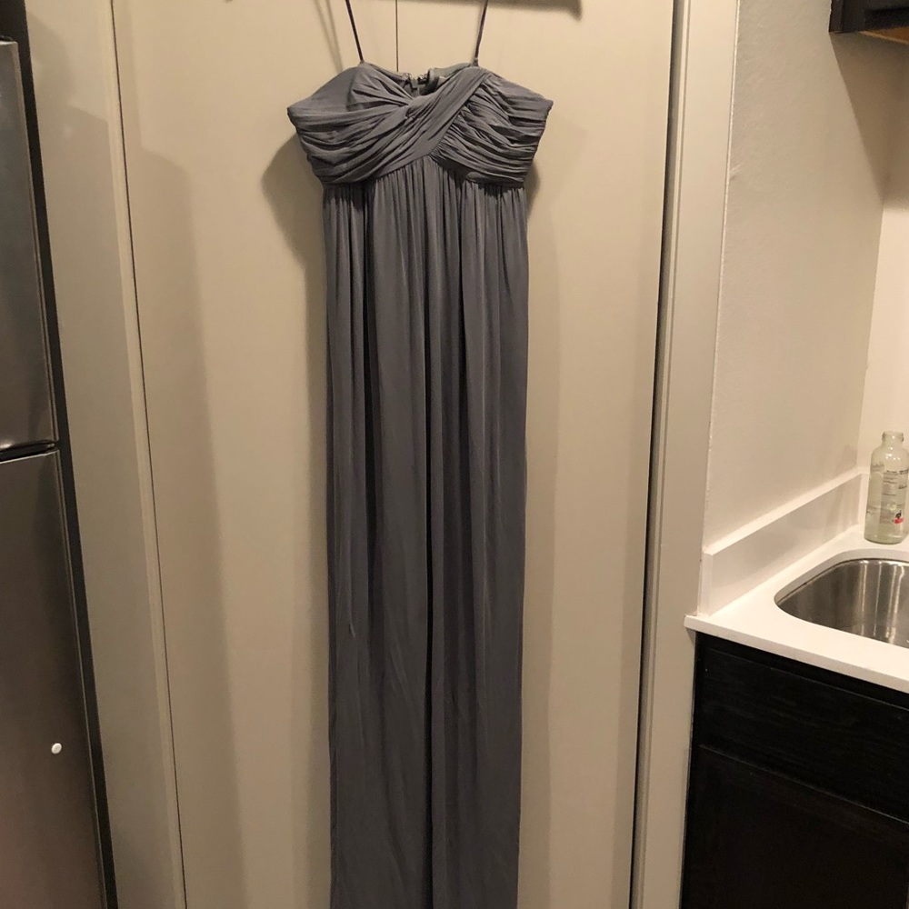 J crew formal dress- grey